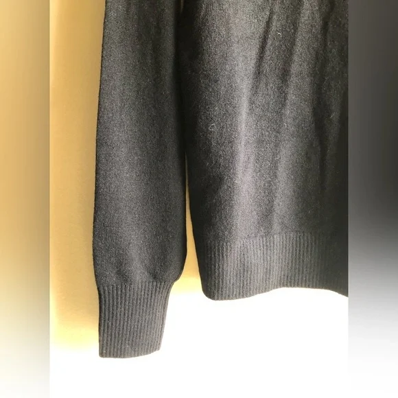 NEW Everlane Women’s Cashmere Polo Black Sweater Size XSmall - Picture 12 of 14